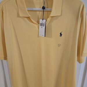 Polo by Ralph Lauren Men's Yellow Polo Shirt - NEW W/ TAGS